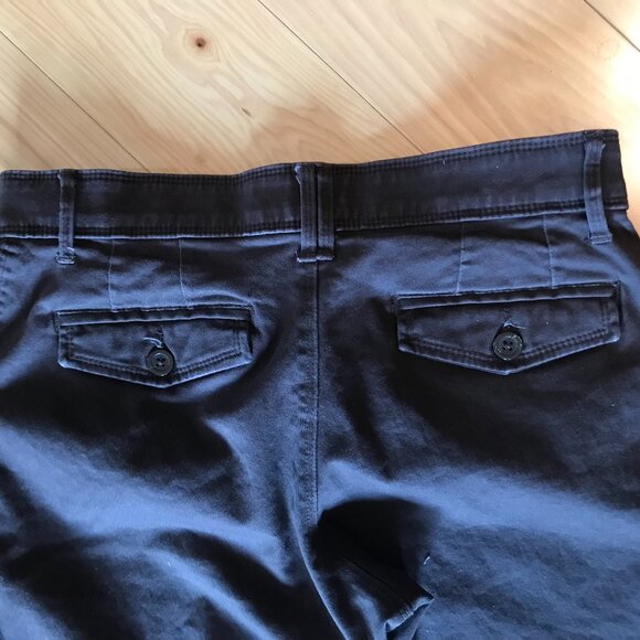 Upcycled Boho Patchwork Jeans, Women's Size 8 Short: Brown Hippie Grunge Pants - Picture 5 of 8